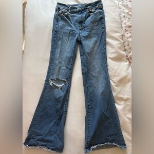 American Eagle Outfitters Blue Flare Jeans